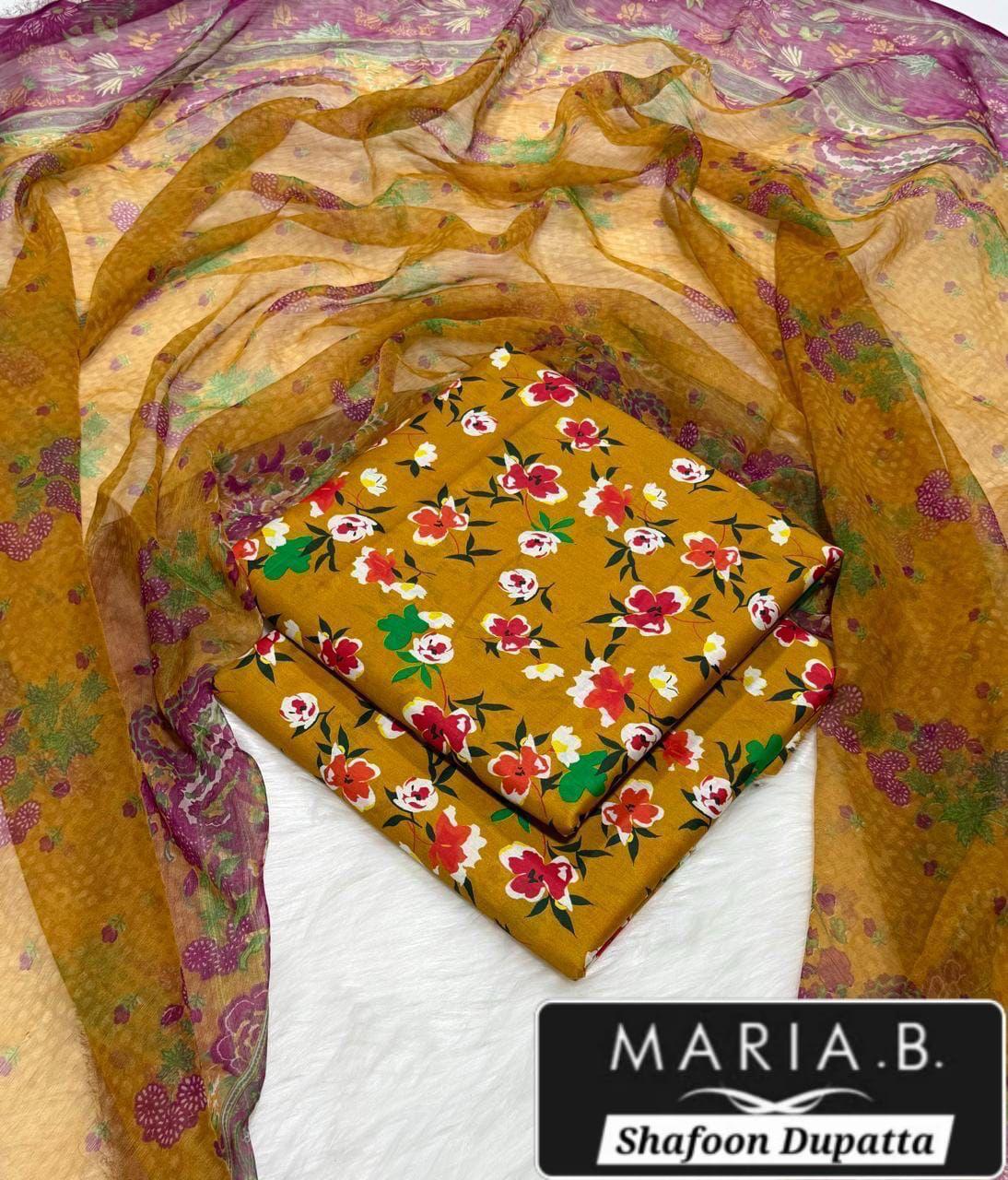 MARIA.B with Shafoon Duppata 3pc Lawn Collection