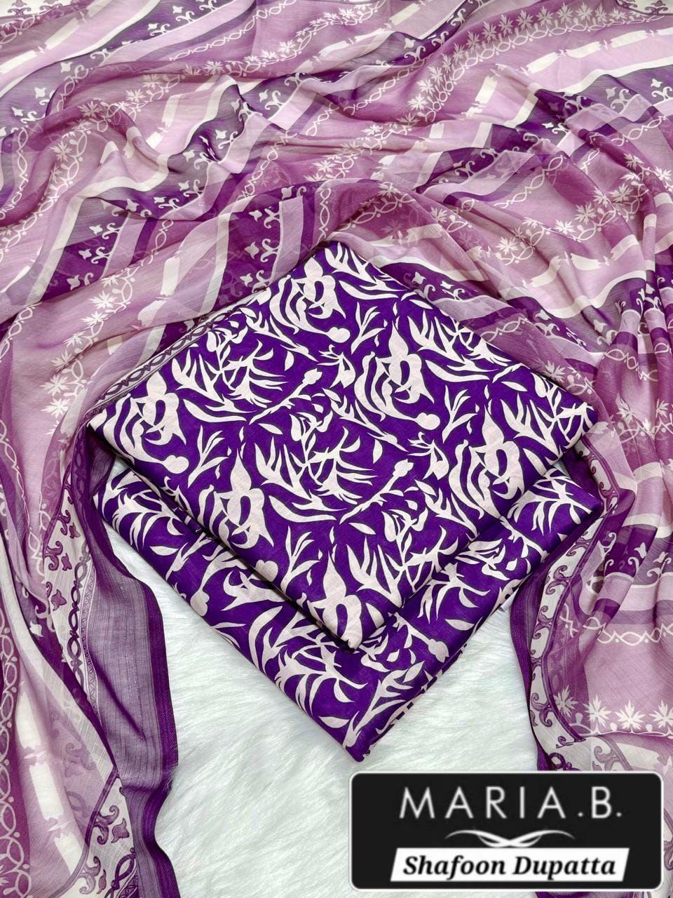 MARIA.B with Shafoon Duppata 3pc Lawn Collection