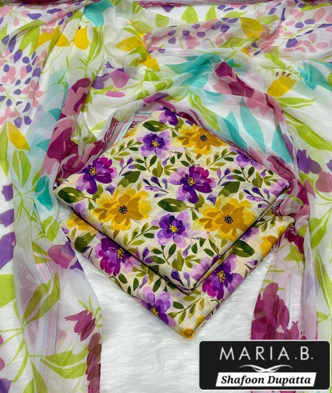 MARIA.B with Shafoon Duppata 3pc Lawn Collection