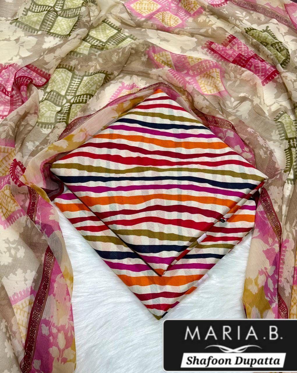 MARIA.B with Shafoon Duppata 3pc Lawn Collection