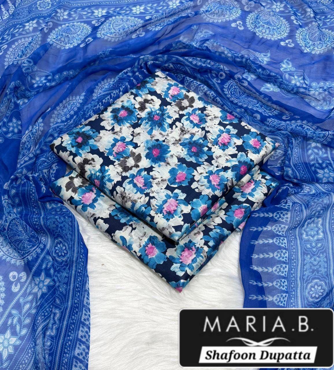MARIA.B with Shafoon Duppata 3pc Lawn Collection