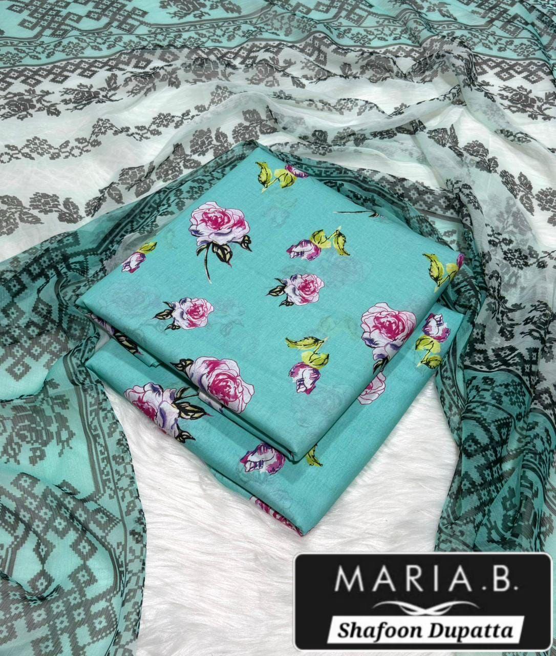 MARIA.B with Shafoon Duppata 3pc Lawn Collection