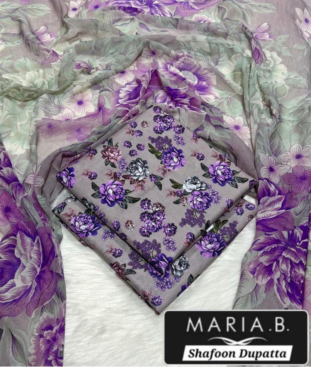 MARIA.B with Shafoon Duppata 3pc Lawn Collection