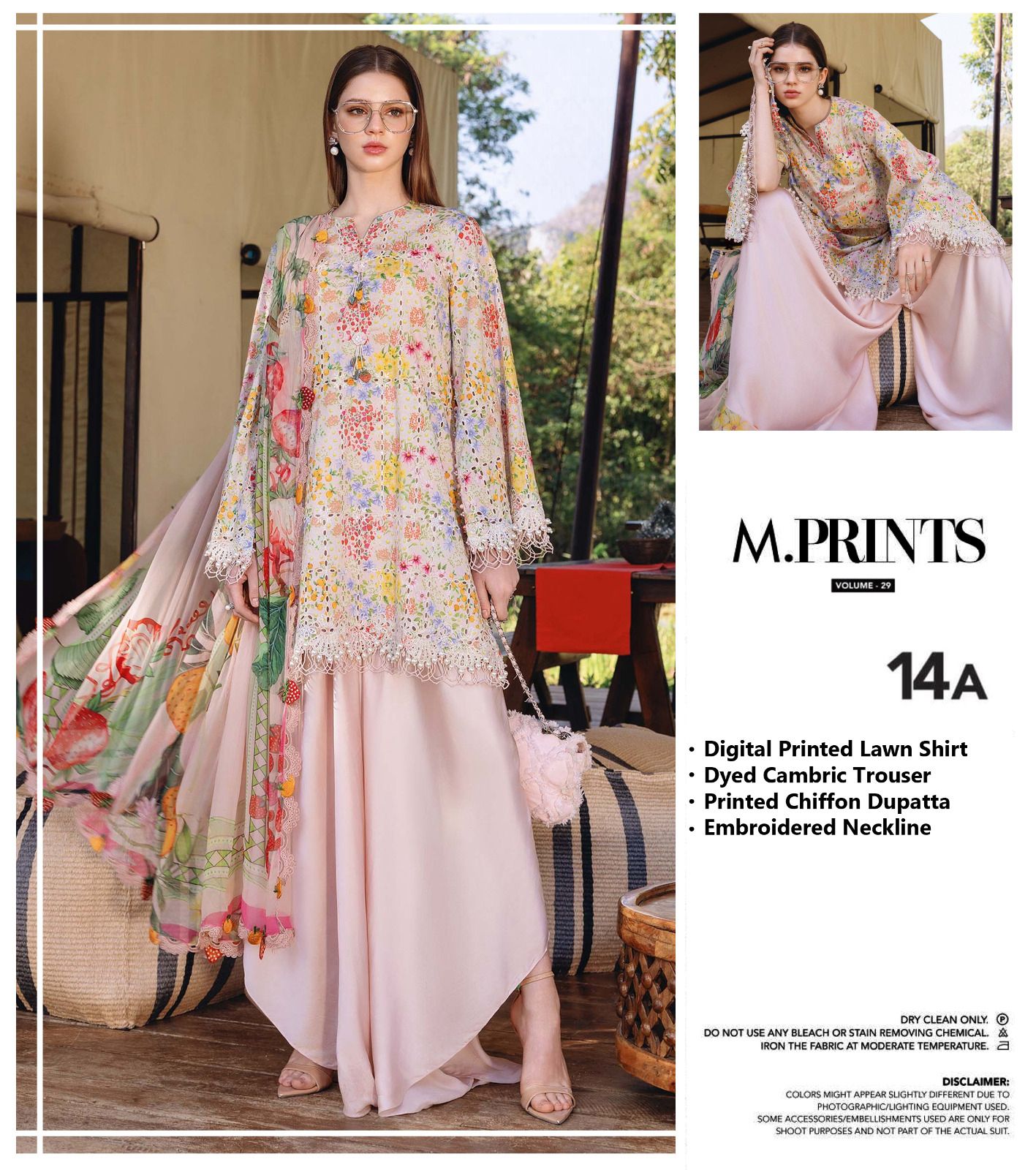☆Brand Name : MARIA.B☆  ☆Fabric Details : Lawn  Chiffon☆