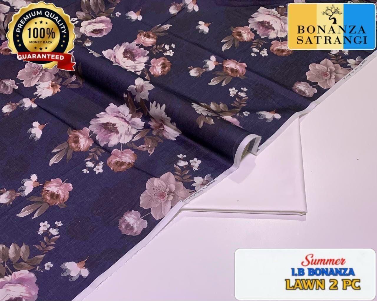 Printed 2pc Collection :  (IB BONANZA ORGINAL LAWN 2026 OPENING😍)