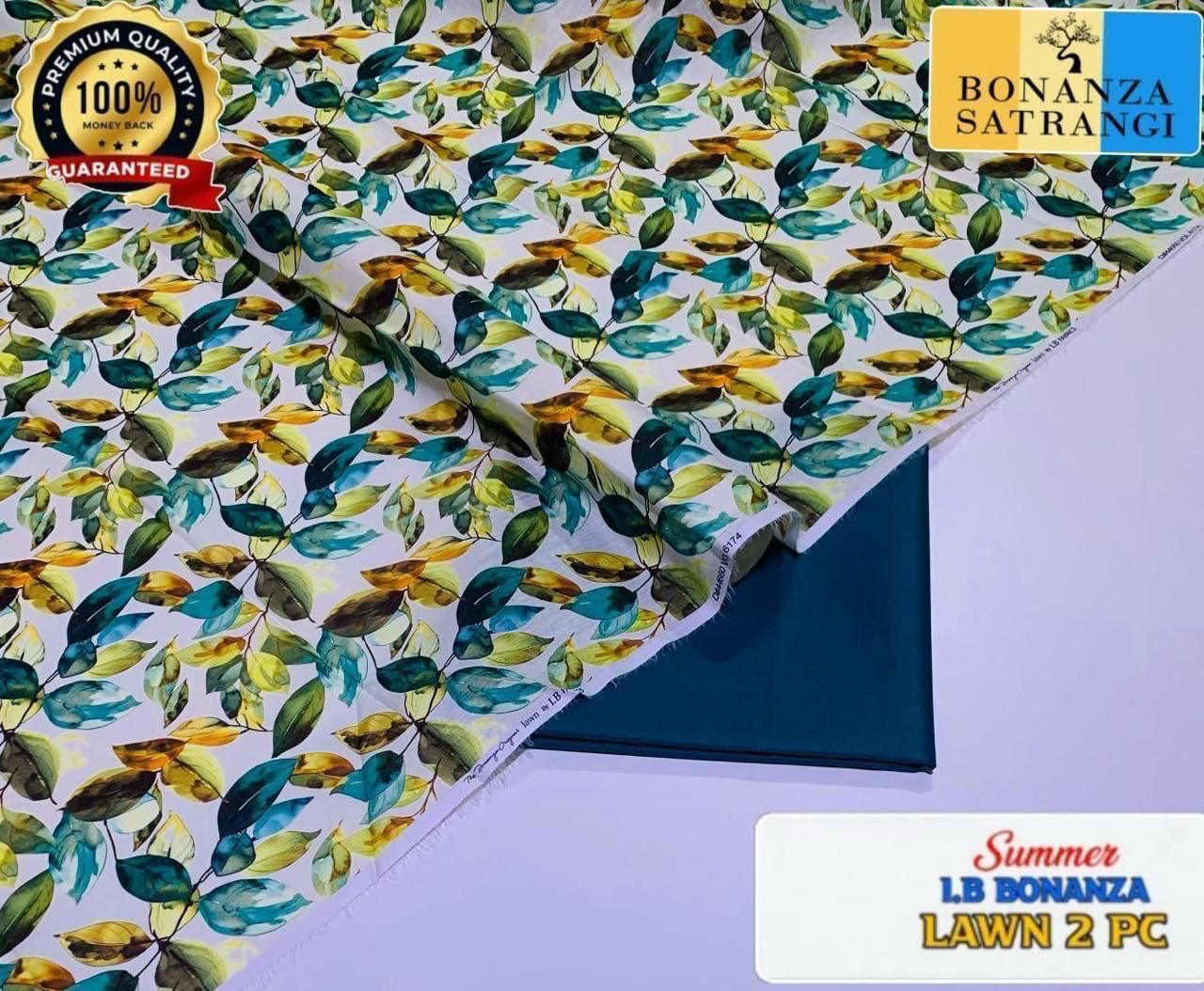 Printed 2pc Collection :  (IB BONANZA ORGINAL LAWN 2026 OPENING😍)
