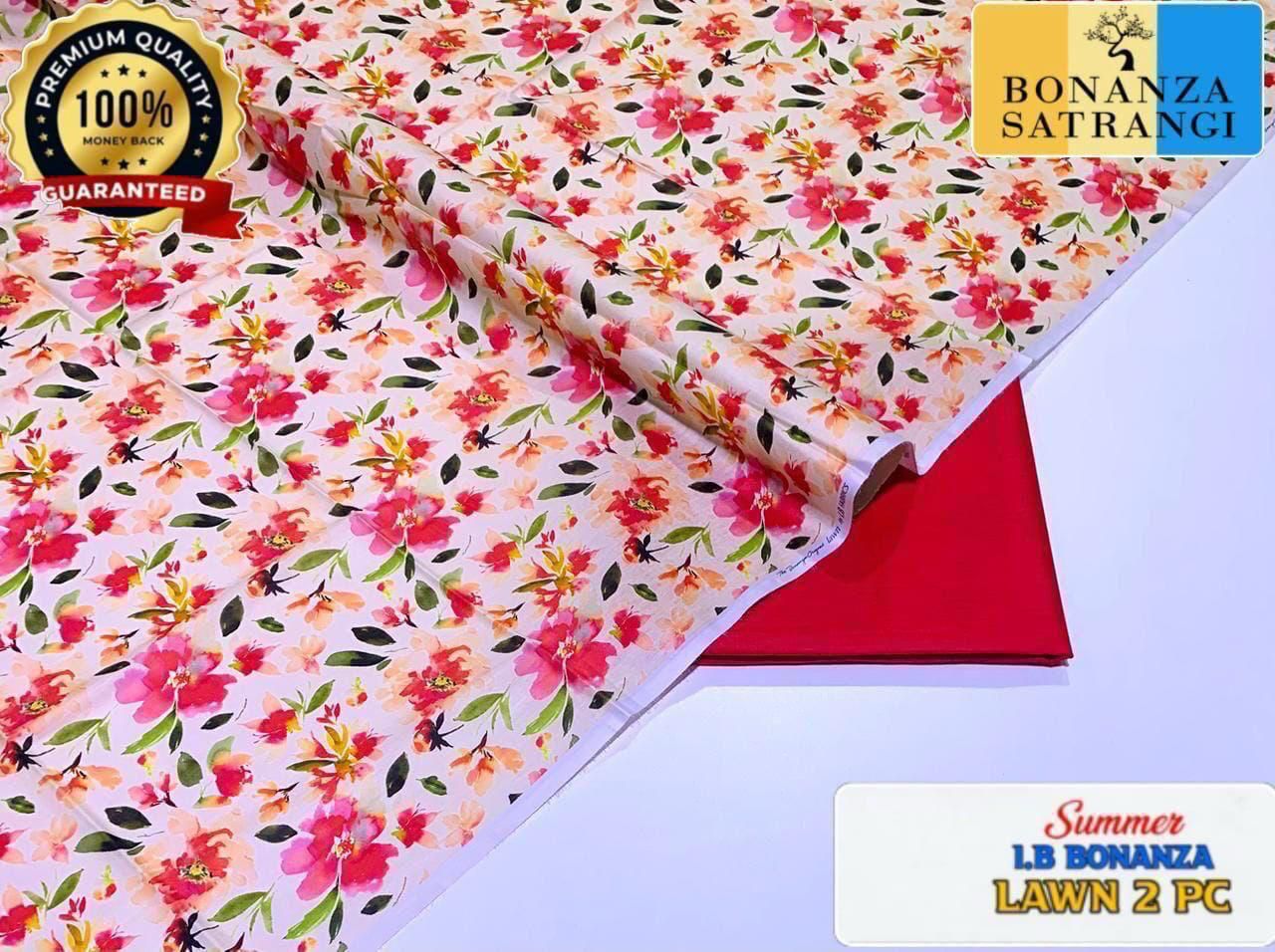 Printed 2pc Collection :  (IB BONANZA ORGINAL LAWN 2026 OPENING😍)