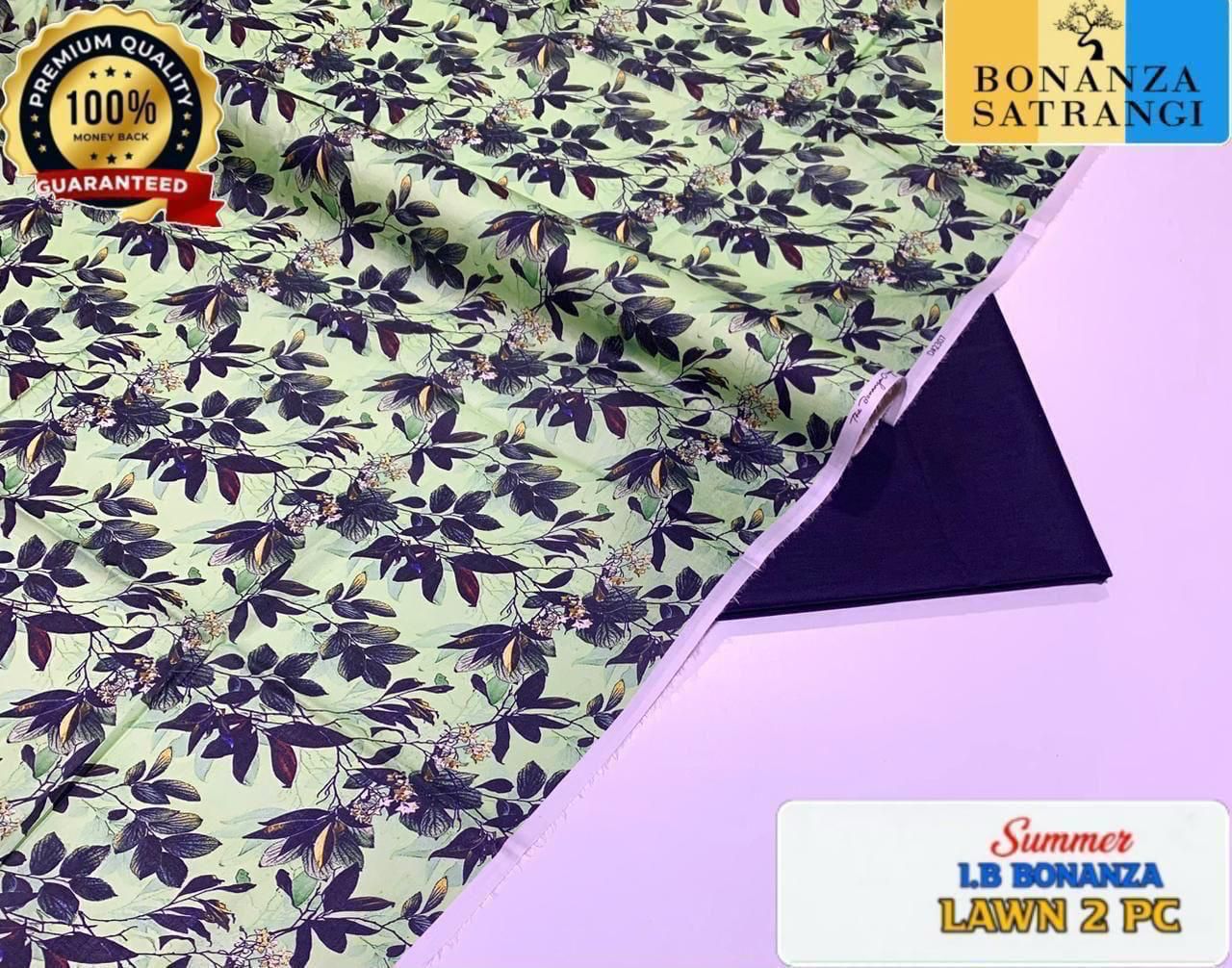 Printed 2pc Collection :  (IB BONANZA ORGINAL LAWN 2026 OPENING😍)