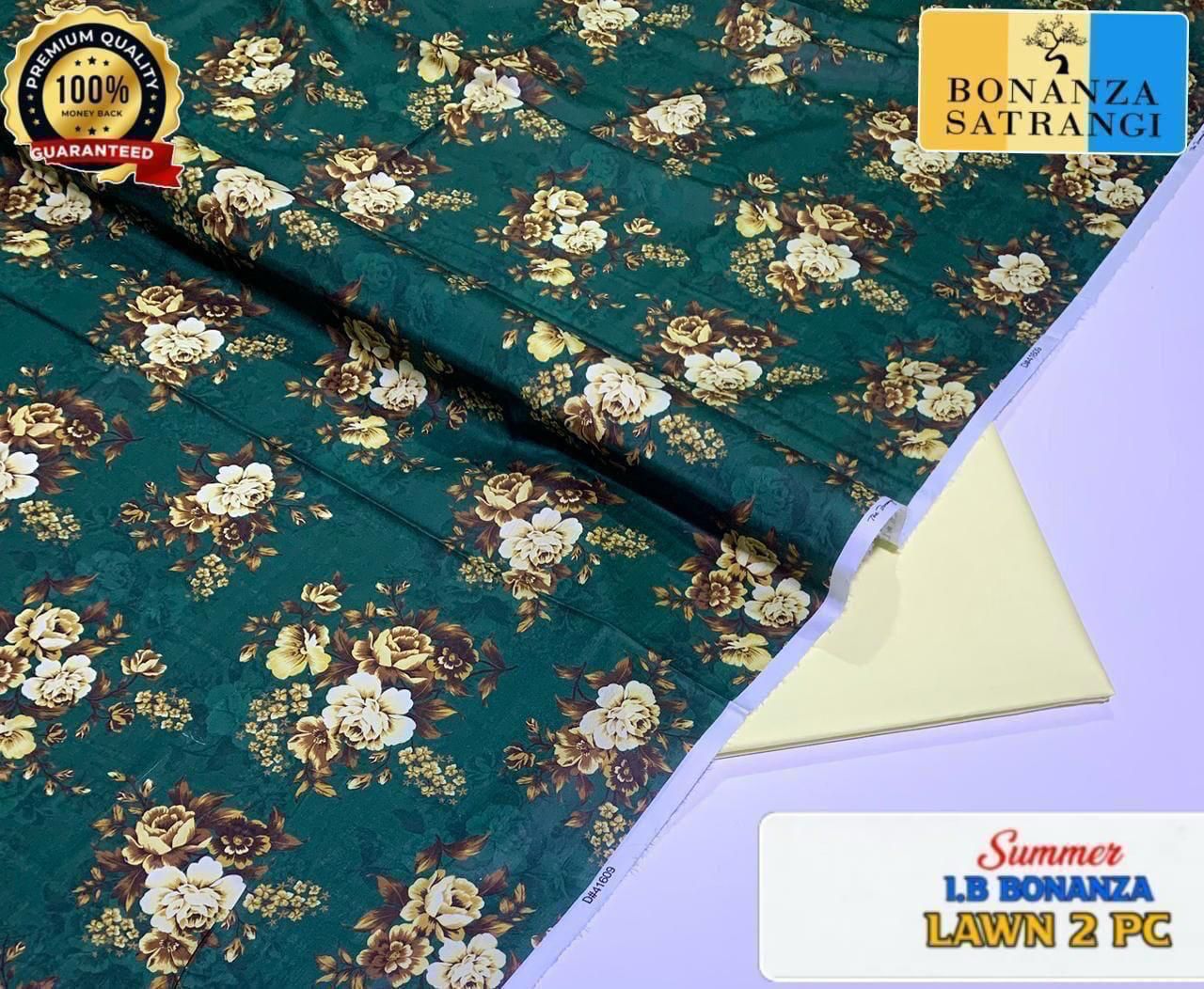 Printed 2pc Collection :  (IB BONANZA ORGINAL LAWN 2026 OPENING😍)