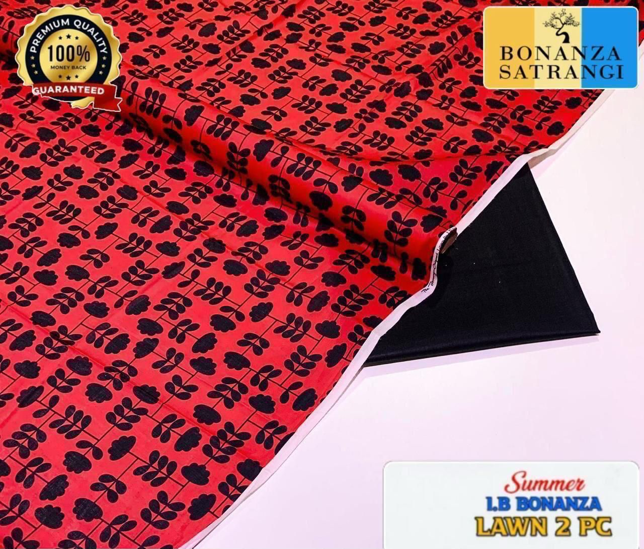 Printed 2pc Collection :  (IB BONANZA ORGINAL LAWN 2026 OPENING😍)