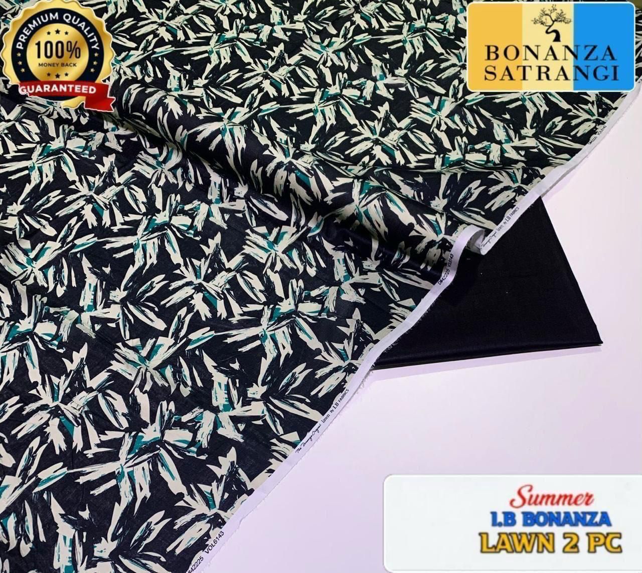 Printed 2pc Collection :  (IB BONANZA ORGINAL LAWN 2026 OPENING😍)
