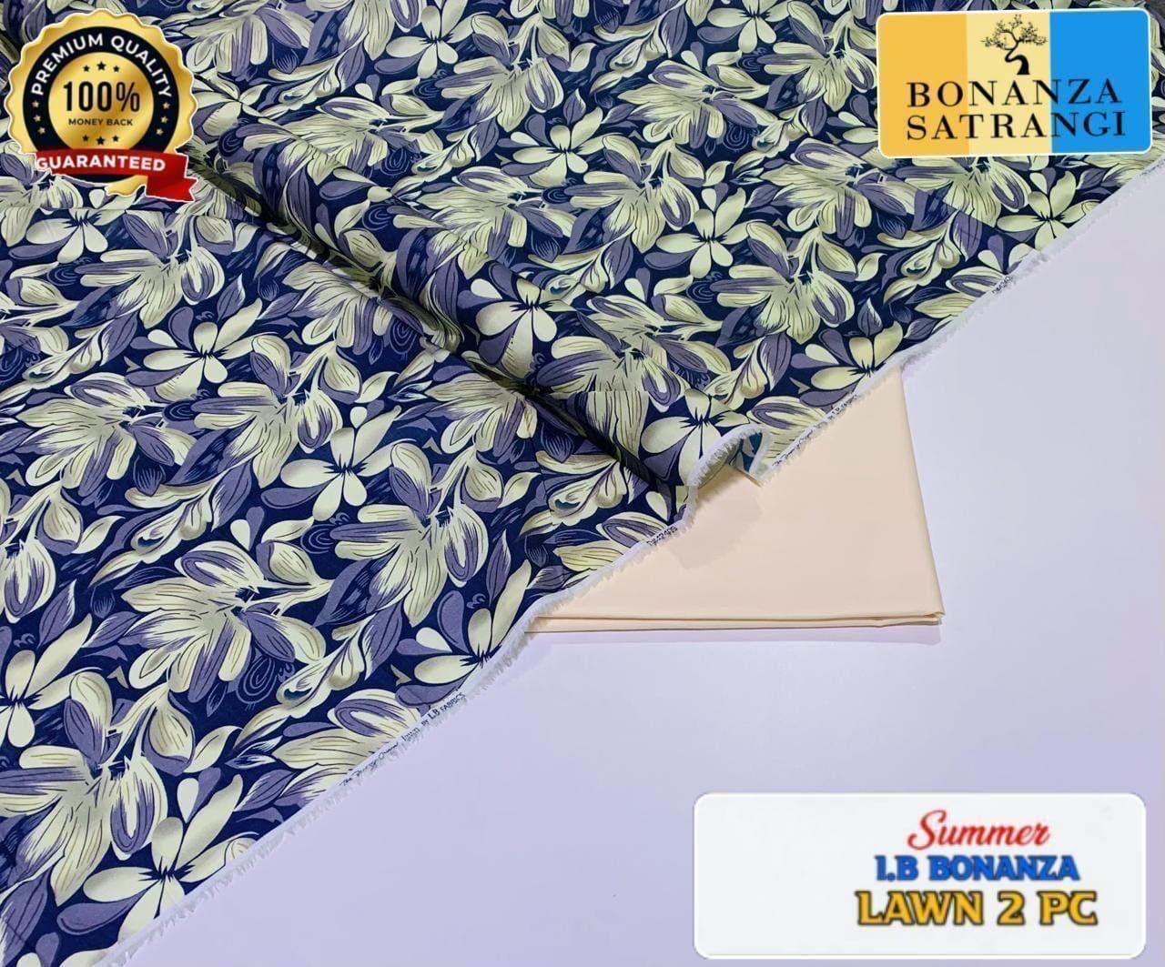 Printed 2pc Collection :  (IB BONANZA ORGINAL LAWN 2026 OPENING😍)