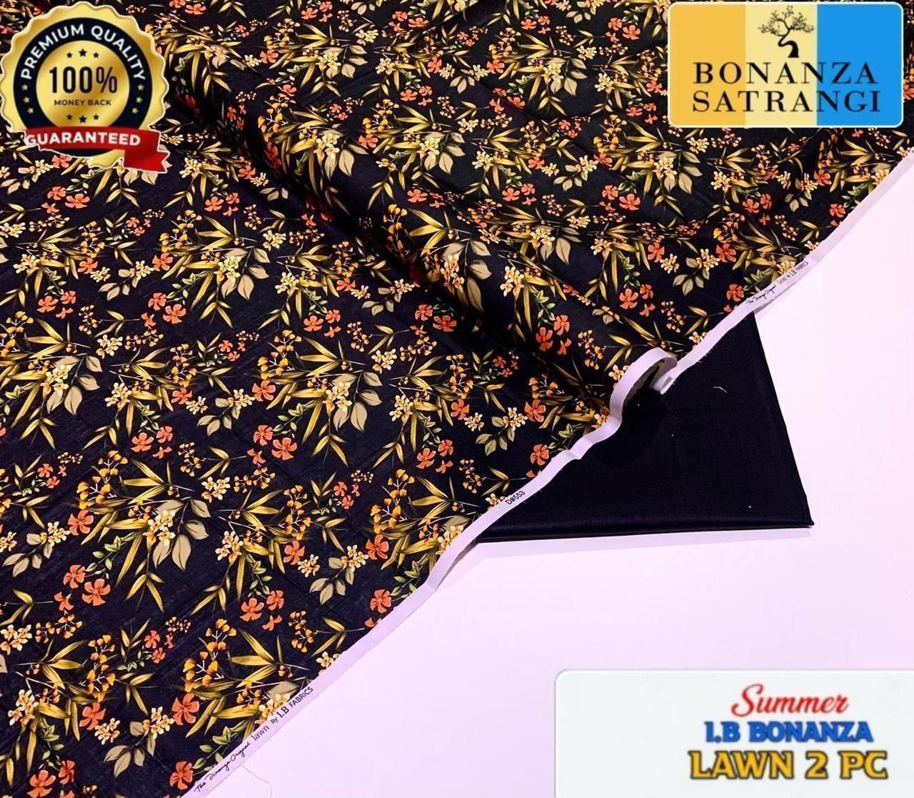 Printed 2pc Collection :  (IB BONANZA ORGINAL LAWN 2026 OPENING😍)