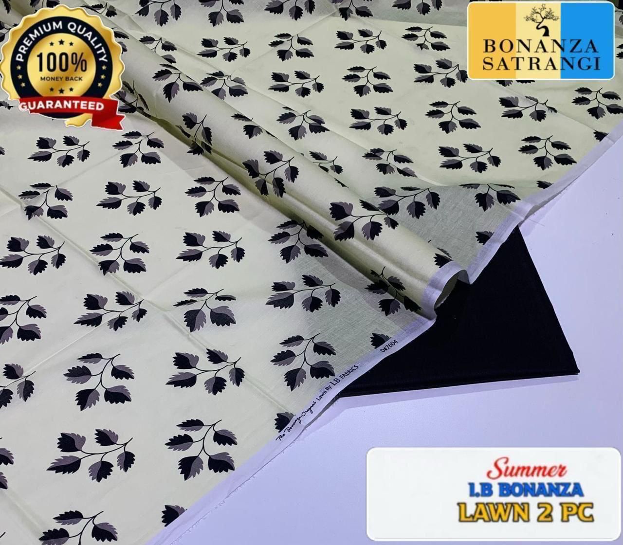 Printed 2pc Collection :  (IB BONANZA ORGINAL LAWN 2026 OPENING😍)