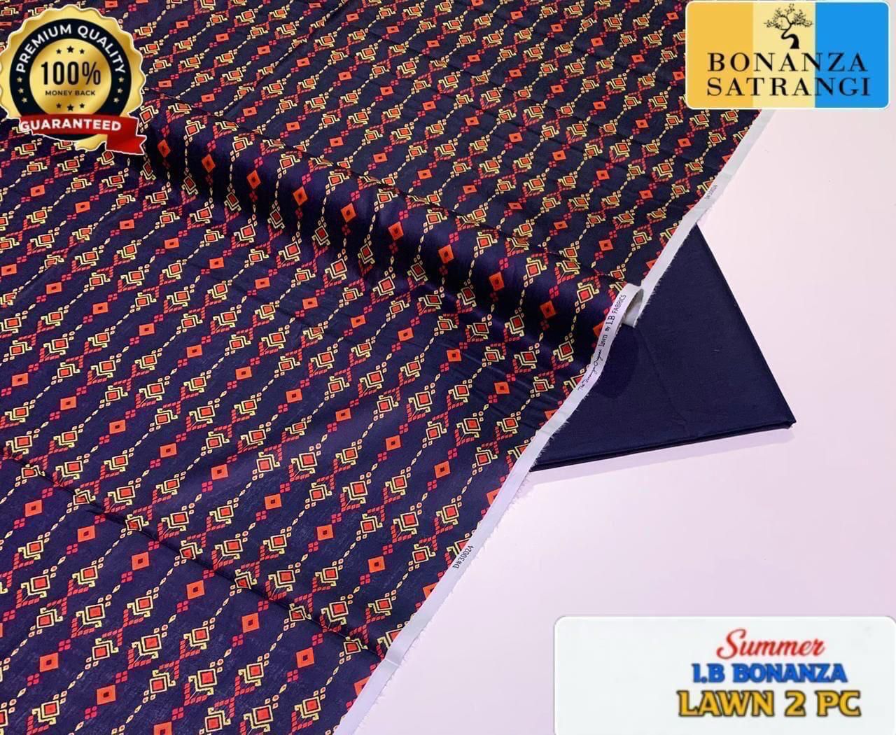 Printed 2pc Collection :  (IB BONANZA ORGINAL LAWN 2026 OPENING😍)