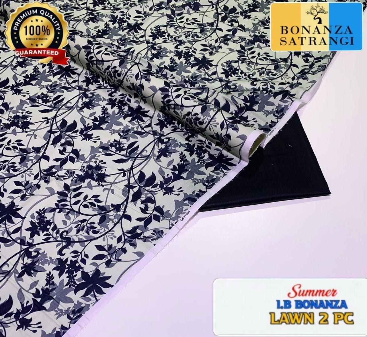 Printed 2pc Collection :  (IB BONANZA ORGINAL LAWN 2026 OPENING😍)