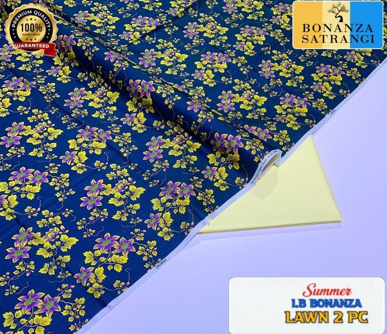 Printed 2pc Collection :  (IB BONANZA ORGINAL LAWN 2026 OPENING😍)