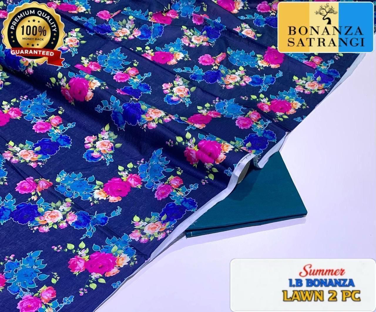 Printed 2pc Collection :  (IB BONANZA ORGINAL LAWN 2026 OPENING😍)
