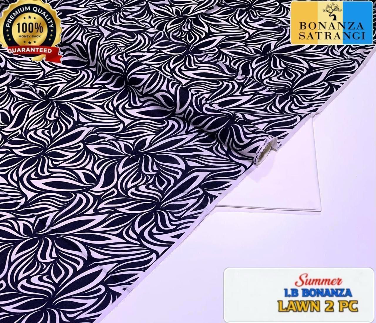 Printed 2pc Collection :  (IB BONANZA ORGINAL LAWN 2026 OPENING😍)
