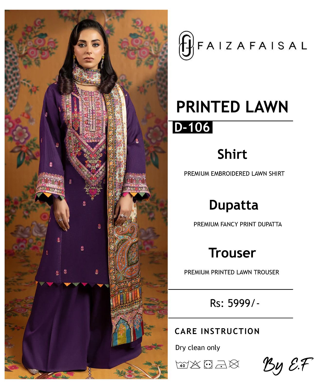 Front Full Heavy Embroidered with thread