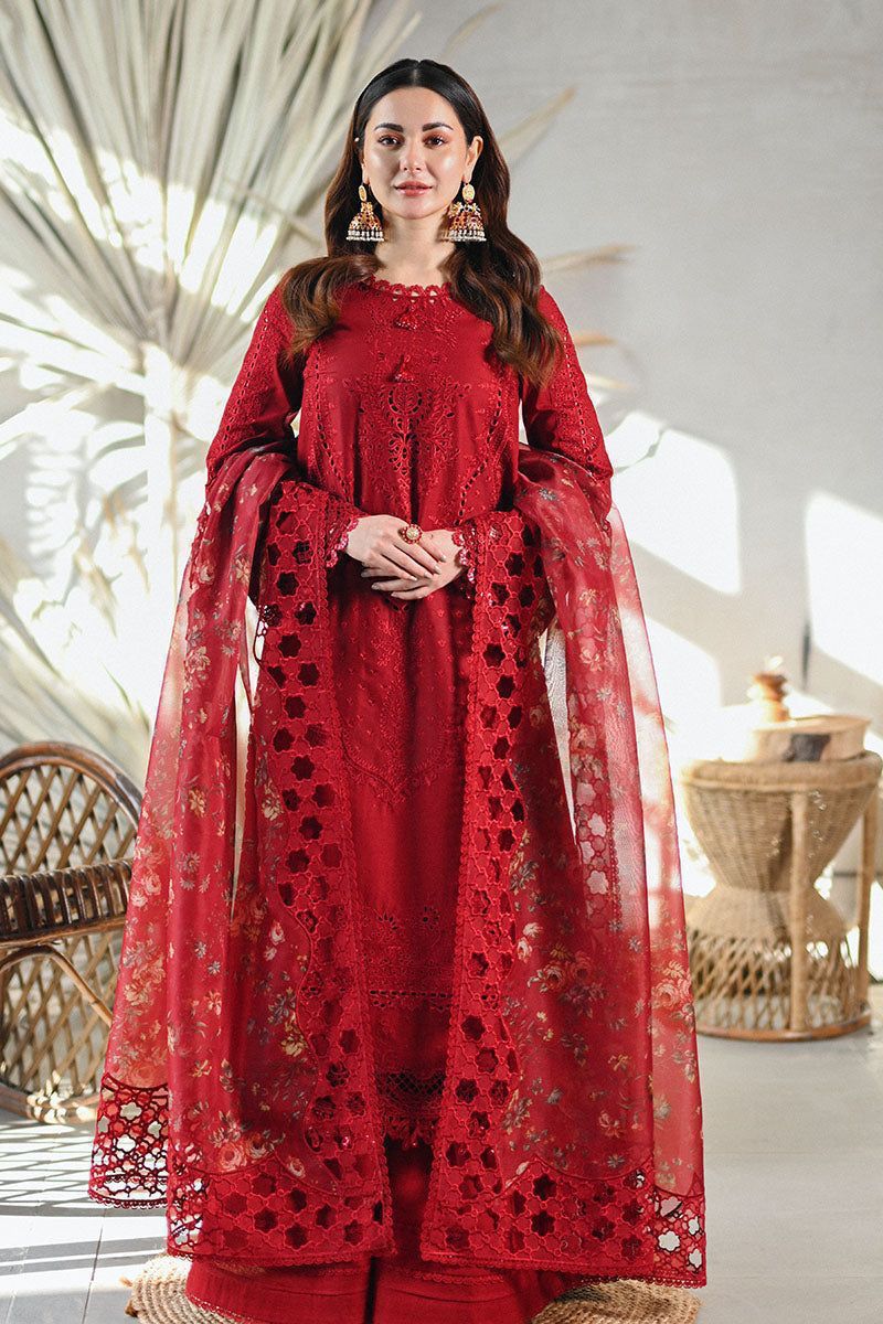 BRAND...QALAMKAR :   HEAVY EMBROIDERY WITH BORING WORK