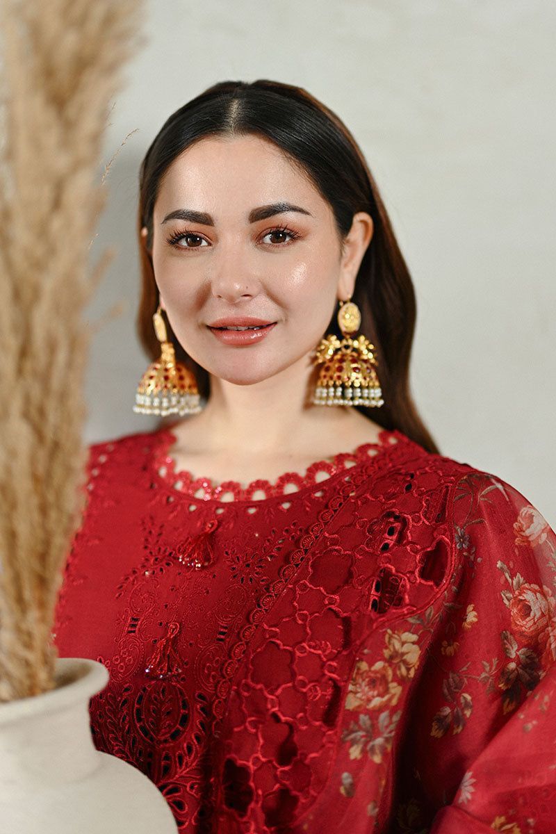 BRAND...QALAMKAR :   HEAVY EMBROIDERY WITH BORING WORK