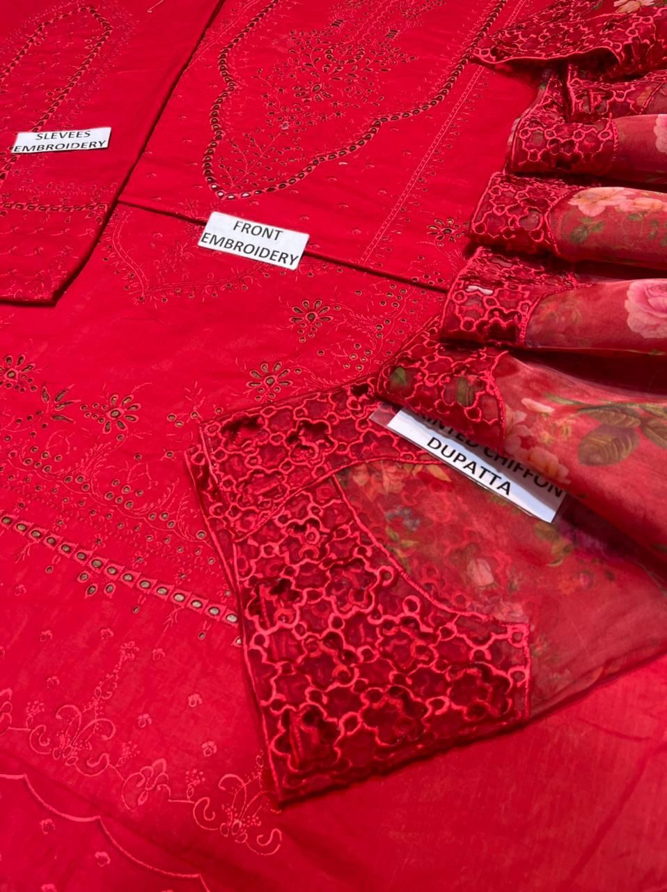 BRAND...QALAMKAR :   HEAVY EMBROIDERY WITH BORING WORK