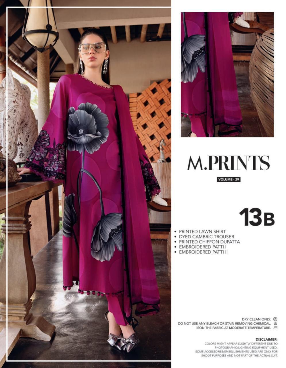 ☆Brand Name : MARIA.B☆  ☆Fabric Details : Lawn & Chiffon☆