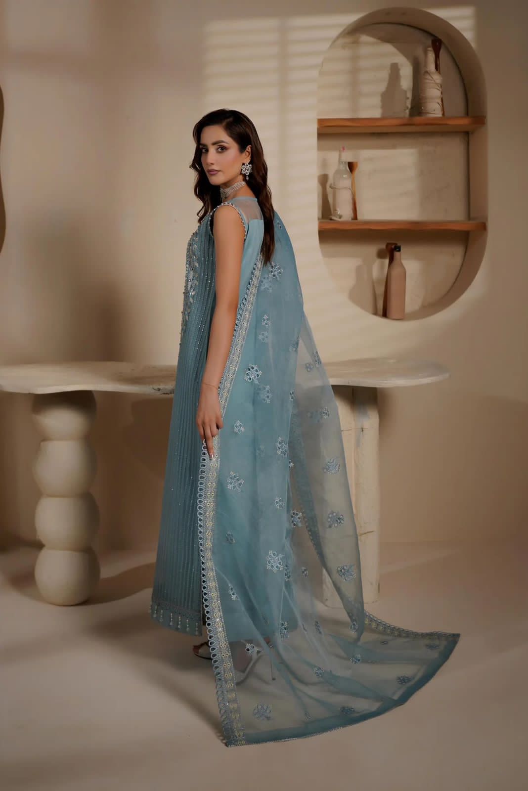 Presenting The Most Hit Brand Maryam’s Hit Code Article 3pc Unstitched Organza Suit