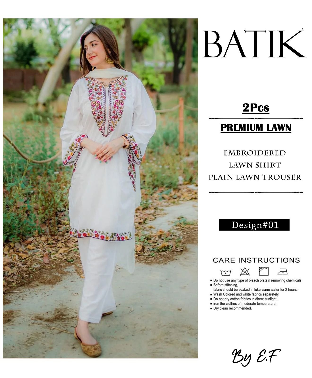 ALLHAMDULILLAH SUMMER COLLECTION  Front Full Heavy Embroidered with thread