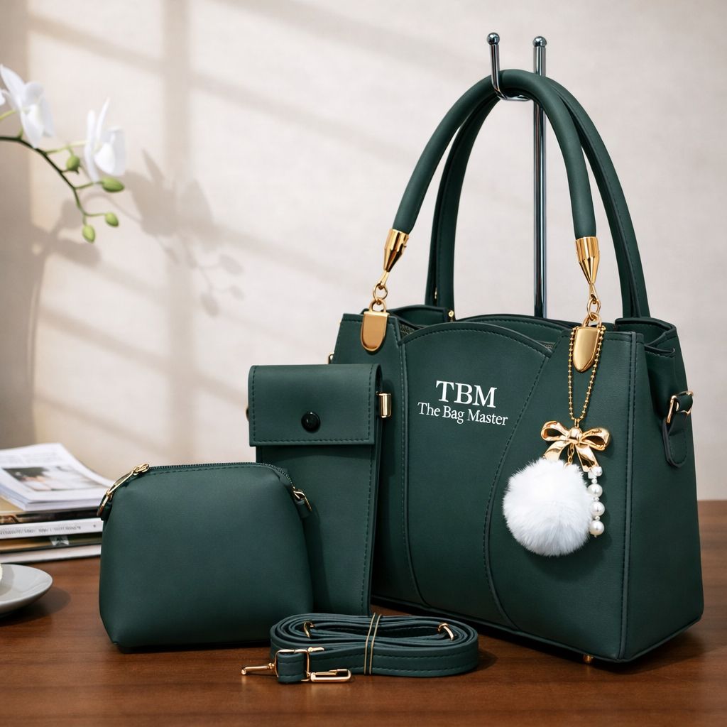 TBM The Bag Master 3 Piece Handbag Set Providing Stylish