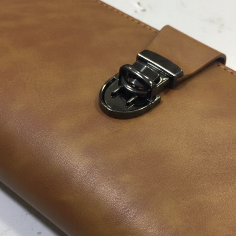 Premium Black Leather Travel Organizer Wallet