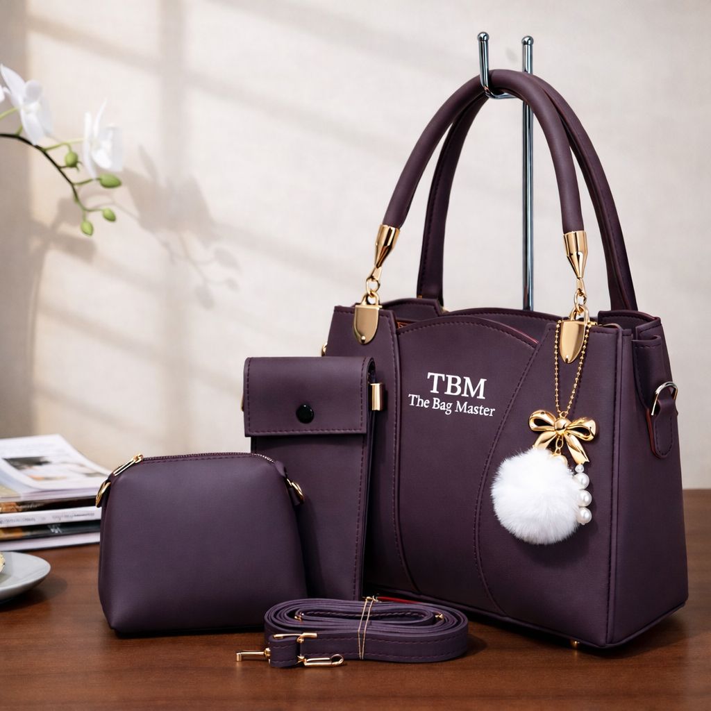 TBM The Bag Master 3 Piece Handbag Set Providing Stylish
