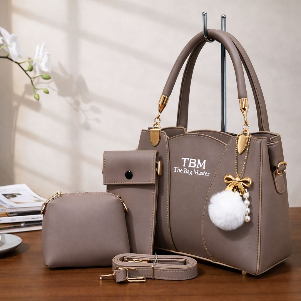TBM The Bag Master 3 Piece Handbag Set Providing Stylish