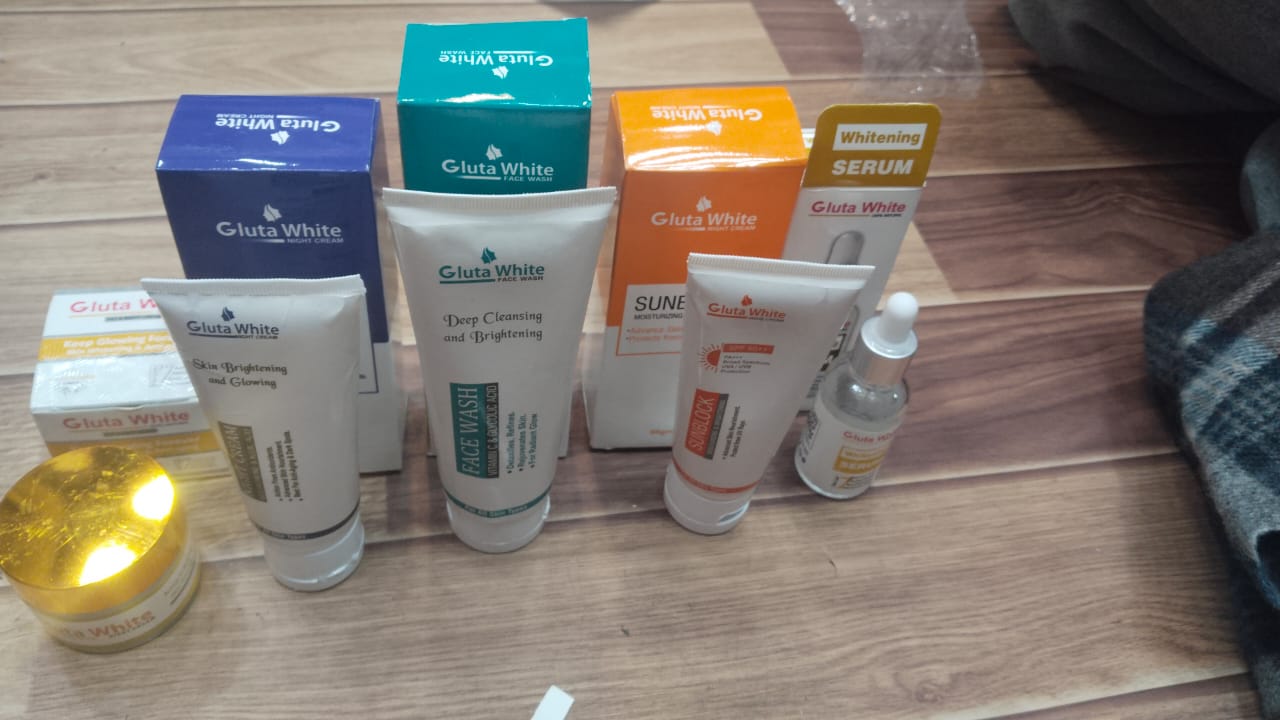 5‑in‑1 Gluta White Skincare Set | Face Cream