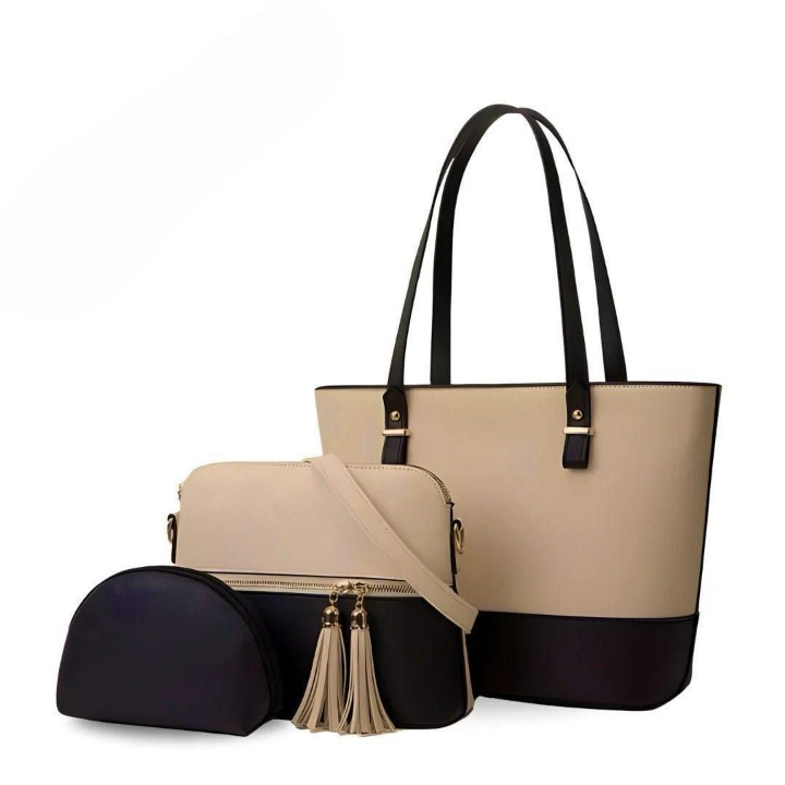 3 Piece Tote Handbag Elegant Design Premium