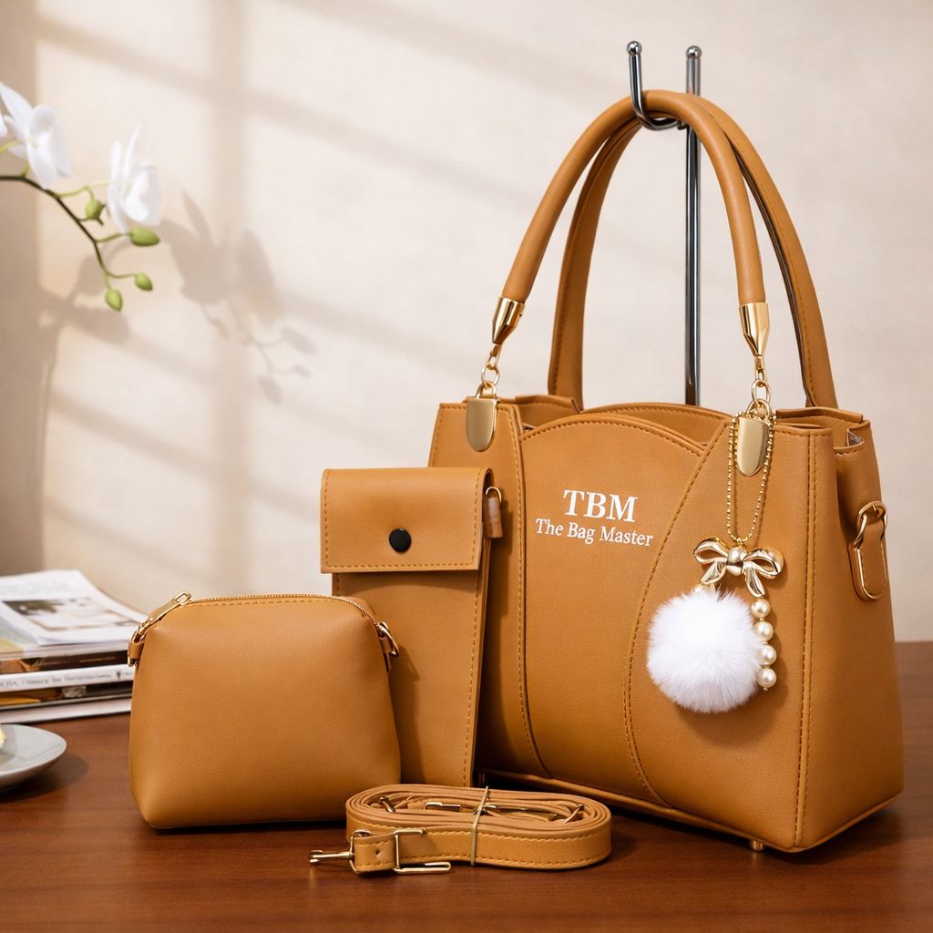 TBM The Bag Master 3 Piece Handbag Set Providing Stylish