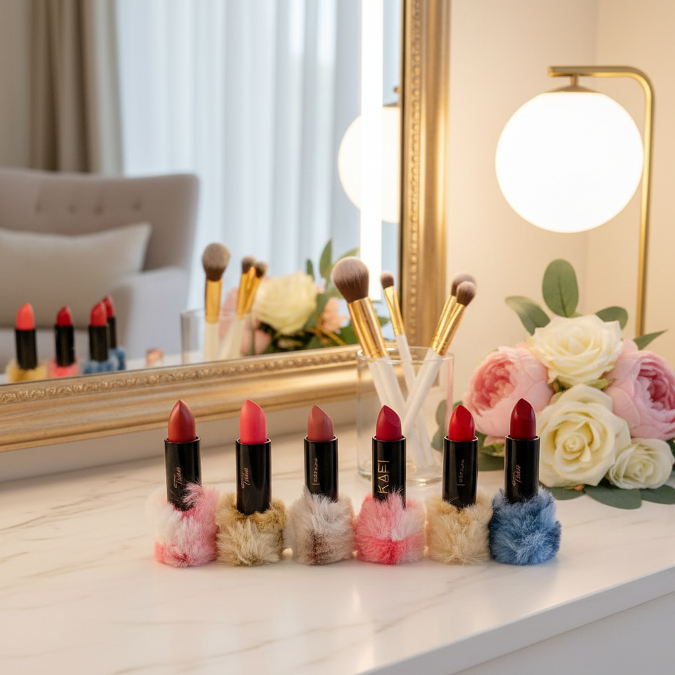 High Pigmented Fluffy Velvet Matte Lipstick – Pack of 6