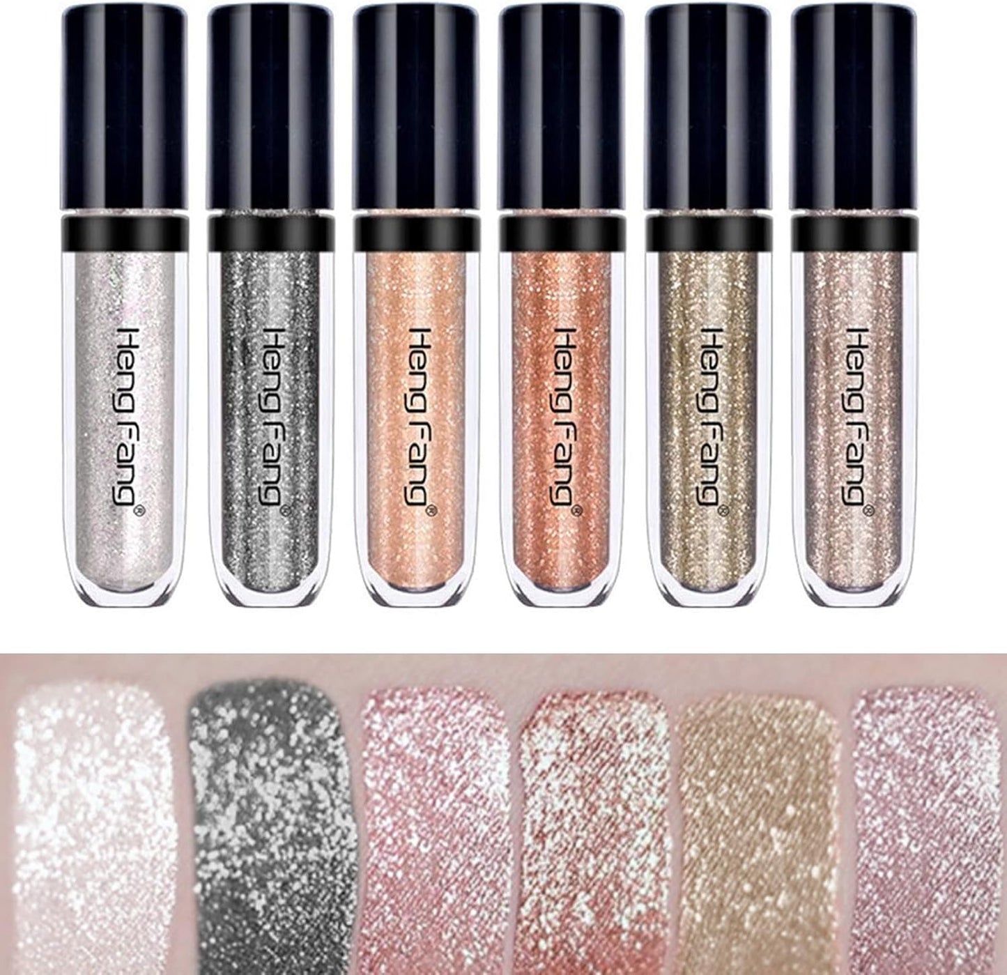 6 Pcs Liquid Diamond Glitter Eyeshadows Set